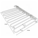 Vīna glāžu turētājs melns griestu stiprinājums Garums 450 mm 20 vīna glāzes | Adexa WGR5B - Image 7