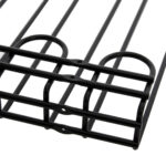 Vīna glāžu turētājs melns griestu stiprinājums Garums 450 mm 20 vīna glāzes | Adexa WGR5B - Image 4