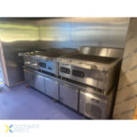 Profesionāls zema ledusskapja counters / šefpavāra bāze 4 durvis 2230x700x650mm | Adexa BASE41 - Image 2