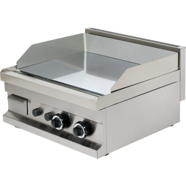 Komercijas gāzes grils gluds 2 zonas 9.6kW galda virsma | Adexa Hotmax 600 GG606
