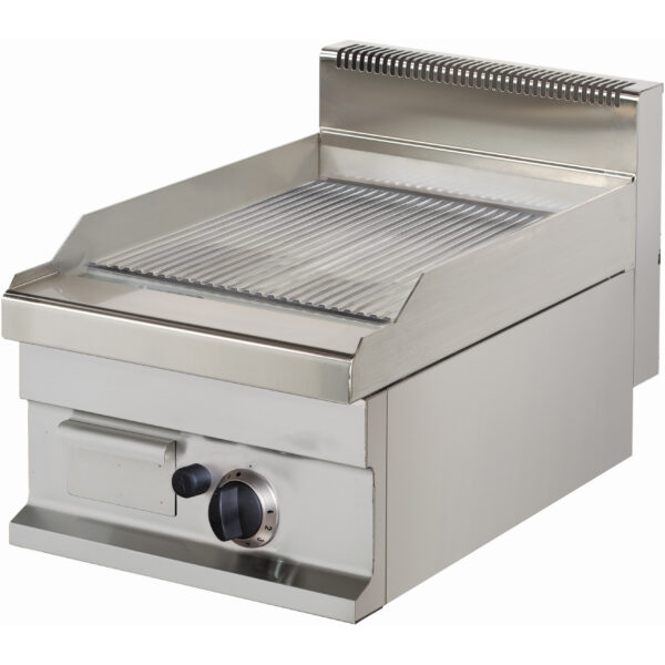 Komercijas gāzes grils ar rievotu virsmu 1 zona 6.0kW Galda virsma | Adexa Hotmax 700 GG711GS