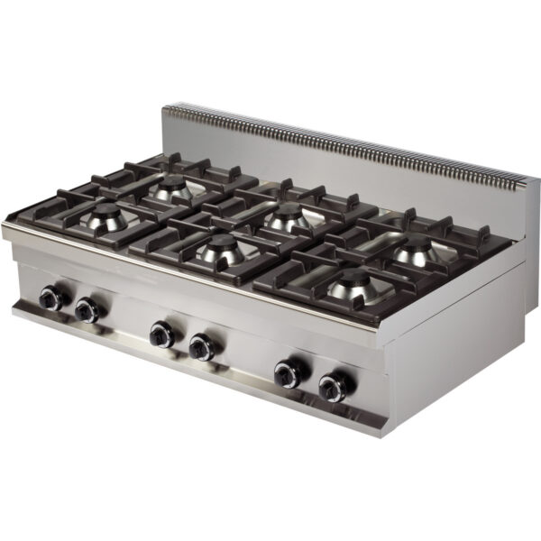 Gāzes plīts virsma 6 degļi 36.0kW | Adexa Hotmax 700 GR731S