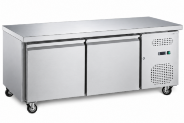 Profesionāls zema ledusskapja counters / Šefpavāra bāze 2 durvis 1360x700x650mm | Adexa BASE21