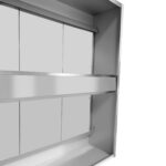 Komerciāla salu izplūdes pārsegs no nerūsējošā tērauda 1500x1300x350mm | Adexa CH20150S - Image 7