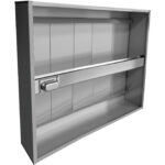 Komercijas salas izplūdes pārsegs nerūsējošā tērauda 2000x1300x350mm | Adexa CH20200S