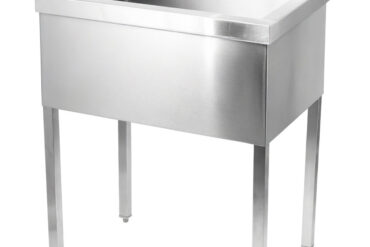 Komercijas izlietne nerūsējošā tērauda 600x700x900mm 1 bļoda ar splashback | Adexa DSA7060