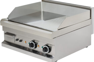Hroma pārklāts elektriskais grils Gluds/Rievots 2 zonas 5.4kW Galda virsma | Adexa Hotmax 600 EG606SG