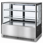 Kūku letes vitrīna 1000x700x1200mm 2 plaukti Spoguļa priekšpuse LED | Adexa GN1000RF2