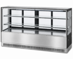 Kūku letes vitrīna 1800x730x1200mm 2 plaukti Spoguļa priekšpuse LED | Adexa GN1800RF2