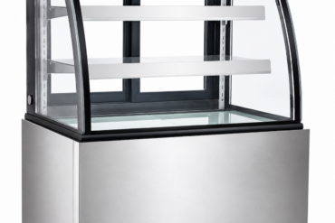 Kūku letes izliekta priekšpuse 1200x730x1200mm 2 plaukti Nerūsējoša tērauda pamatne LED | Adexa GN1200CF2