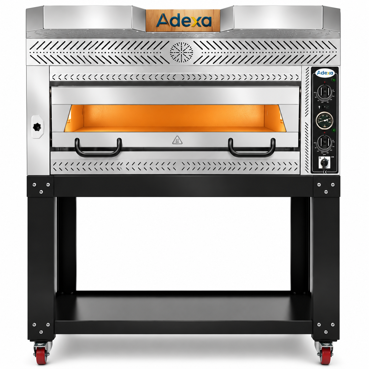 Premium picas krāsns 1 kamera Kapacitāte 6 x 35cm picas Elektriska Nerūsējošā tērauda priekšpuse | Adexa PEF10570SE Premium picas krāsns 1 kamera Kapacitāte 6 x 35cm picas Elektriska Nerūsējošā tērauda priekšpuse | Adexa PEF10570SE - Image 1