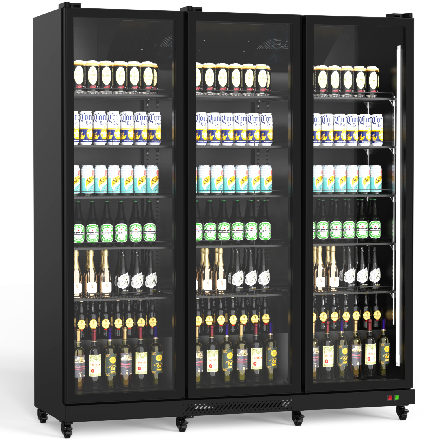 Stāvošs pudeļu dzesētājs ar 3 durvīm 1200 litri Pilnas durvis dizains | Adexa SC1260FC Stāvošs pudeļu dzesētājs ar 3 durvīm 1200 litri Pilnas durvis dizains | Adexa SC1260FC - Image 1
