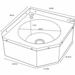 Roku mazgāšanas izlietnes stūra vienība Nerūsējošais tērauds Sienas stiprinājums 40mm aizsargpaneļa | Adexa WBR50B - Image 6