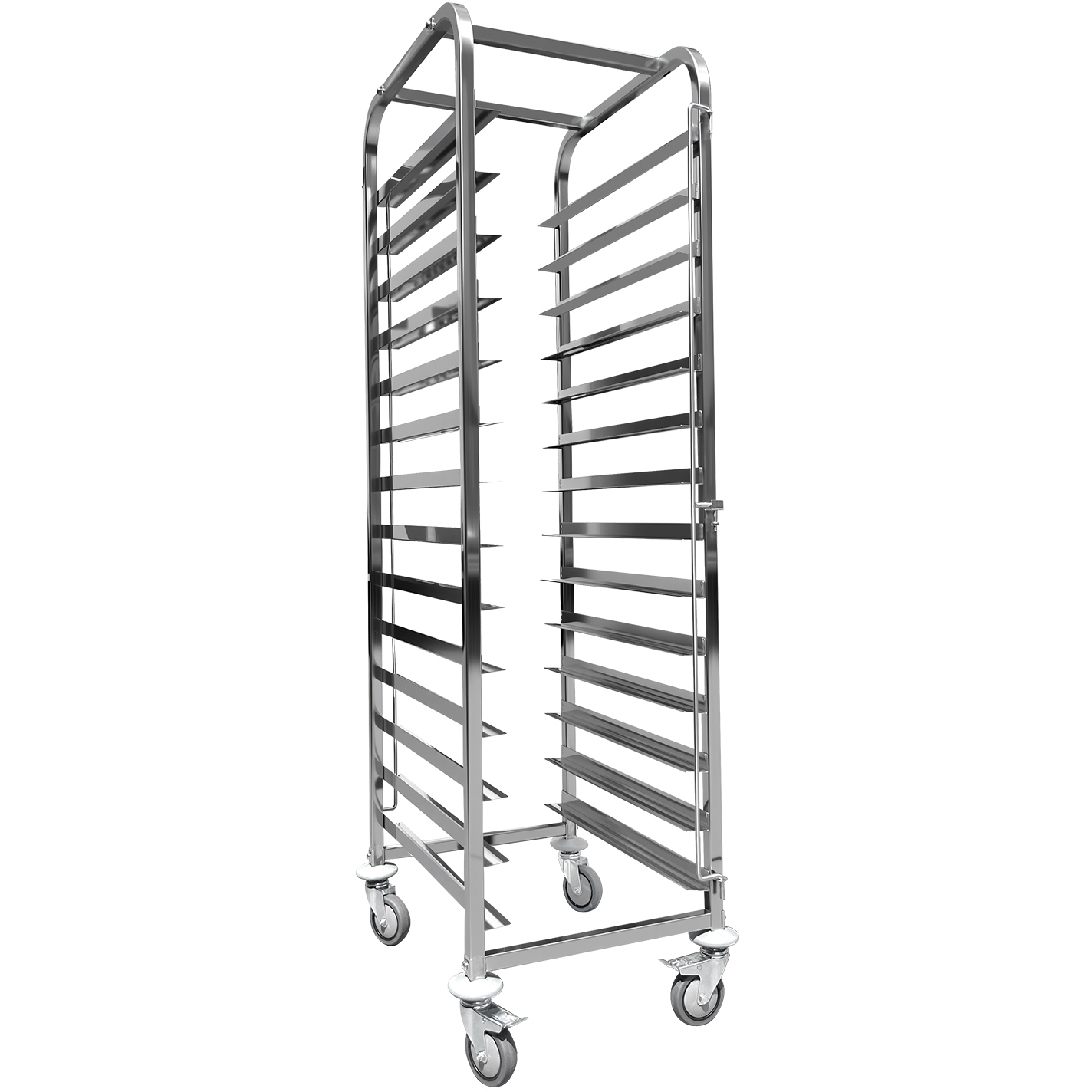 Pannas ratiņi ar augšējo plauktu 14x600x400mm paplātēm Nerūsējošais tērauds 465x620x1725mm Slāņu attālums 135mm | Adexa WHDBC14 Pannas ratiņi ar augšējo plauktu 14x600x400mm paplātēm Nerūsējošais tērauds 465x620x1725mm Slāņu attālums 135mm | Adexa WHDBC14 - Image 1