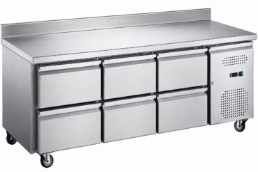 Komercsaldētava ar 6 atvilktnēm, dziļums 700 mm, aizmugures siena | Adexa 6DRG32V