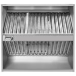 Komerciāla salu izplūdes pārsegs no nerūsējošā tērauda 1500x1300x350mm | Adexa CH20150S - Image 2