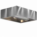 Komerciāla salu izplūdes pārsegs no nerūsējošā tērauda 1500x1300x350mm | Adexa CH20150S