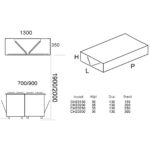 Komerciāla salu izplūdes pārsegs no nerūsējošā tērauda 1500x1300x350mm | Adexa CH20150S - Image 9