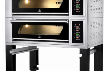 Maiznīcas krāsns Elektriskā 2 kameras 4 x 400x600mm plāksnes 400°C Digitālā vadība 13.2kW 380V | Adexa HTD40KI