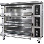 Maizes cepeškrāsns Elektriskā 3 kameru 6 x 400x600mm plāksnes 400°C Mehāniskā vadība 19.8kW 400V | Adexa HTD60KI - Image 2