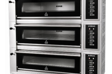 Maizes cepeškrāsns Elektriskā 3 kameru 6 x 400x600mm plāksnes 400°C Mehāniskā vadība 19.8kW 400V | Adexa HTD60KI