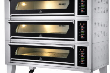 Maiznīcas krāsns Elektriskā 3 kameru 9 x 400x600mm plāksnes 400°C Digitālā vadība 25.2kW 380V | Adexa HTD90KI