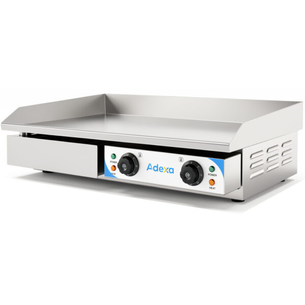 Komercijas Gludā Grila Plāksne 730x470x240mm 4.4kW Elektriskā | Adexa IWG820