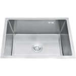 Premium vienas bļodas izlietne 750x450x220mm virsmas uzstādīšanai no nerūsējošā tērauda | Adexa SB754522