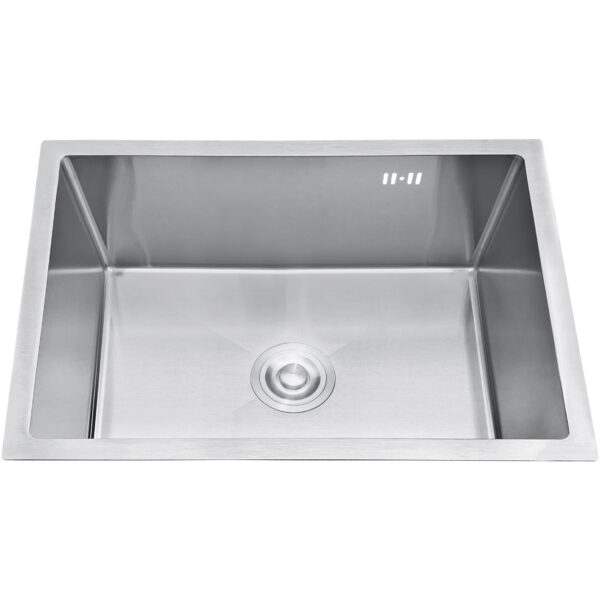 Premium vienas bļodas izlietne 750x450x220mm virsmas uzstādīšanai no nerūsējošā tērauda | Adexa SB754522