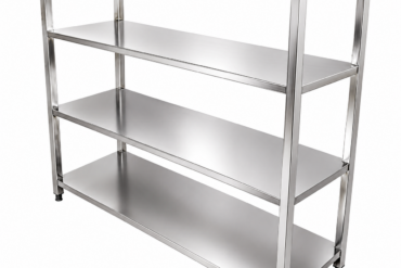 Profesionāla plauktu sistēma nerūsējošā tērauda 1500x500x1500mm 4 plaukti | Adexa SSB15050