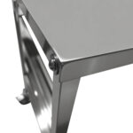 Pannas ratiņi ar augšējo plauktu 5x600x400mm paplātes Nerūsējošais tērauds 465x620x900mm Slāņu attālums 135mm | Adexa WHDBC05 - Image 2