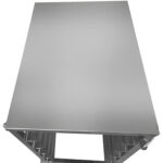 Pannas ratiņi ar augšējo plauktu 5x600x400mm paplātes Nerūsējošais tērauds 465x620x900mm Slāņu attālums 135mm | Adexa WHDBC05 - Image 3