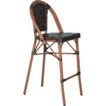 Bistro bāra krēsls Rattan Brūns Tumšs rāmis Āra un iekštelpām | Adexa 2111BBROWND - Image 2