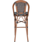 Bistro bāra krēsls Rattan Brūns Tumšs rāmis Āra un iekštelpām | Adexa 2111BBROWND - Image 6
