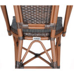 Bistro bāra krēsls Rattan Brūns Tumšs rāmis Āra un iekštelpām | Adexa 2111BBROWND - Image 9