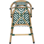 Bistro bāra krēsls Rattan Zaļš un Balts Iekštelpām un Ārtelpām | Adexa 2111BGREENL - Image 6