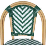 Bistro bāra krēsls Rattan Zaļš un Balts Iekštelpām un Ārtelpām | Adexa 2111BGREENL - Image 7