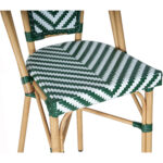Bistro bāra krēsls Rattan Zaļš un Balts Iekštelpām un Ārtelpām | Adexa 2111BGREENL - Image 8