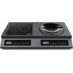 Komerciālā indukcijas plīts un vokpanna komplekts 2 x 3,5 kW | Adexa CA003