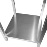 Premium komerciāls darba galds nerūsējošā tērauda apakšējā plaukta 600x700x900mm | Adexa DWT6070WO - Image 2