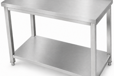 Premium komerciāls darba galds Nerūsējošais tērauds Apakšējā plaukta malas pacēlums 1000x700x900/950mm | Adexa DWT10070