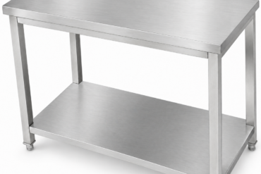 Profesionālais darba galds Nerūsējošais tērauds Apakšplaukts 1400x800x900mm | Adexa DWT80140
