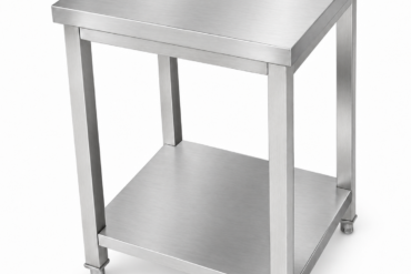 Premium komerciāls darba galds nerūsējošā tērauda apakšējā plaukta 600x700x900mm | Adexa DWT6070WO
