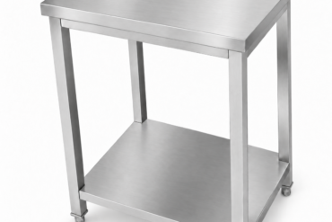 Premium komerciālais darba galds Nerūsējošais tērauds Apakšējā plaukta malas 800x600x900/1000mm | Adexa DWT8060