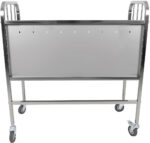 Komercijas augsto plātņu pārvadāšanas rati ar 3 stiepleņu nodalījumiem 1112x624x1100mm | Adexa PTTHB01FL - Image 5