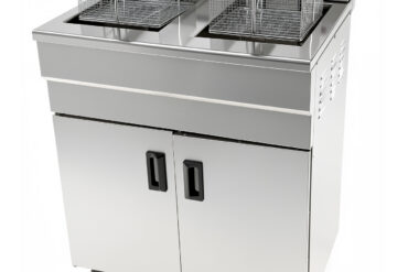Komercijas dubultā elektriskā fritiere 32 litri 3+3kW brīvi stāvoša | Adexa IEF162C