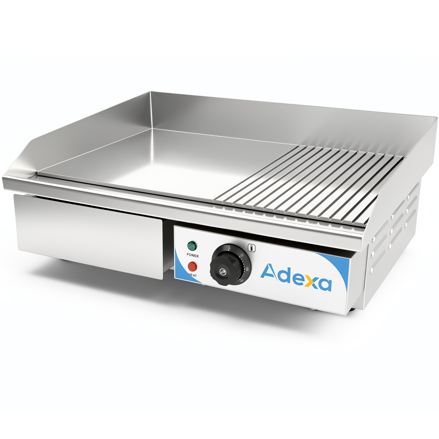 Komercgrils Gluds/Ribots 550x430x240mm 3kW Elektrisks | Adexa IWG8182 Komercgrils Gluds/Ribots 550x430x240mm 3kW Elektrisks | Adexa IWG8182 - Image 1