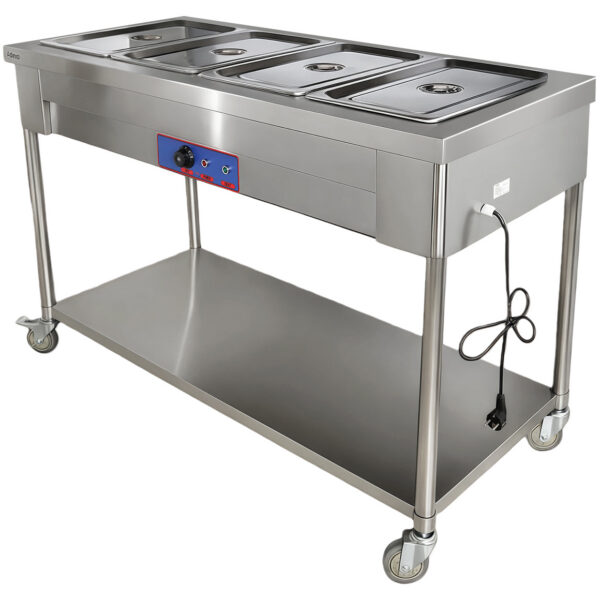 Mobilais Bain Marie ēdiena sildītājs 4xGN1/1 | Adexa PFT15070