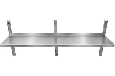 Sienas plaukts 1 līmenis 1500x300x350mm Nerūsējošais tērauds | Adexa WMA30150